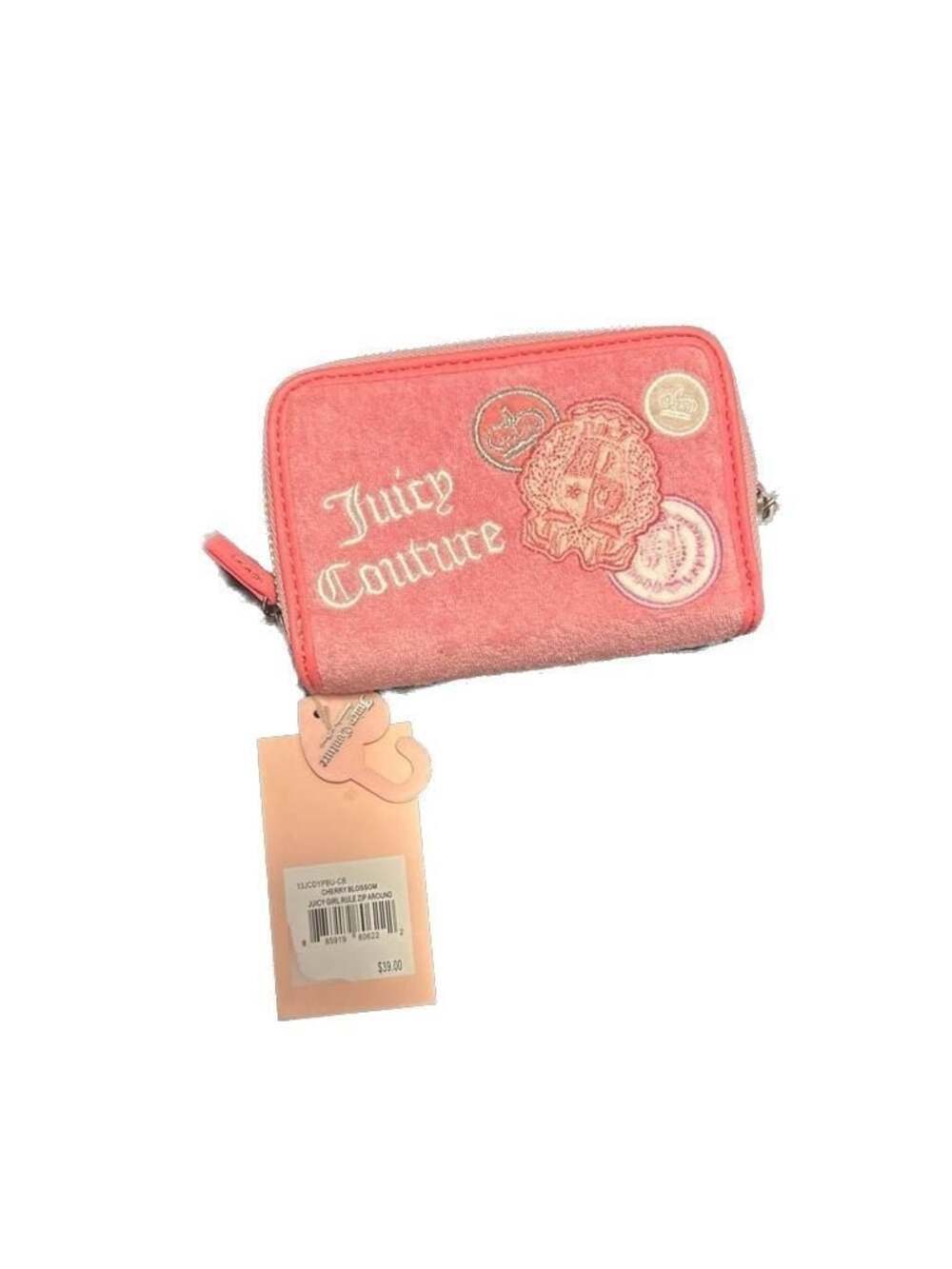 Juicy Couture Juicy Girl Rule Zip Around Wallet in Cherry Blossom